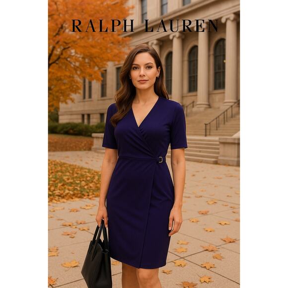 Ralph Lauren Purple Dress Sz. XL - Picture 1 of 3